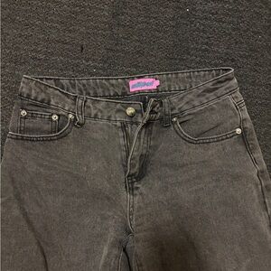 Edikted Women's High Rise Black Jeans